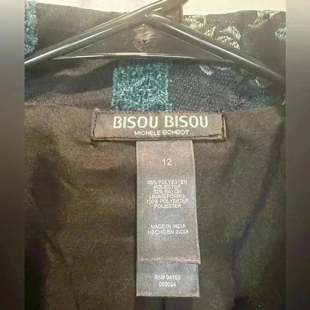 Bisou Bisou Patchwork Button Front Whimsy Goth Of… - image 3